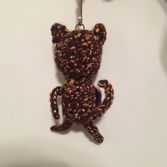 Speckled Brown Cat Keychain - Picture 3 of 6